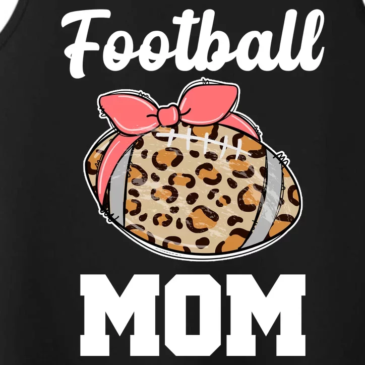 Leopard Football Mom Cute Gift Performance Tank