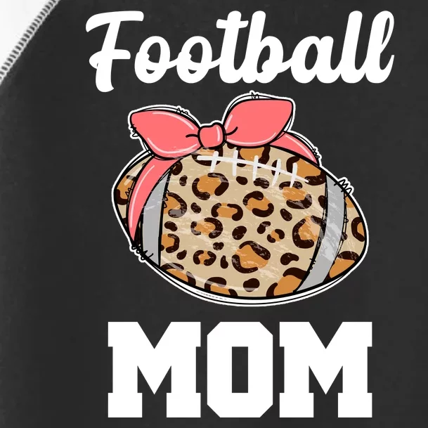 Leopard Football Mom Cute Gift Toddler Fine Jersey T-Shirt