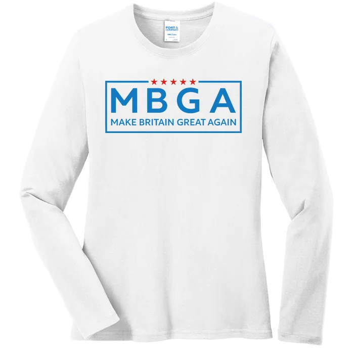 Laurence Fox Mbga Make Britain Great Again Ladies Long Sleeve Shirt