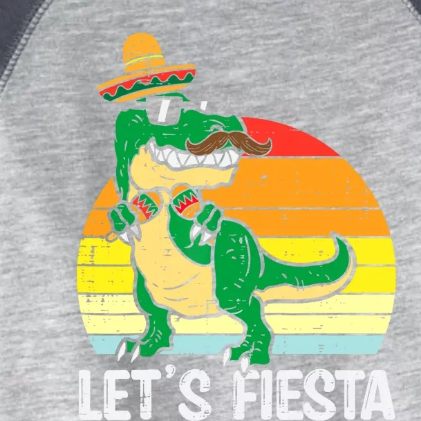 Let's Fiesta Mexican Dino Trex Cinco De Mayo Boy Toddler Fine Jersey T-Shirt