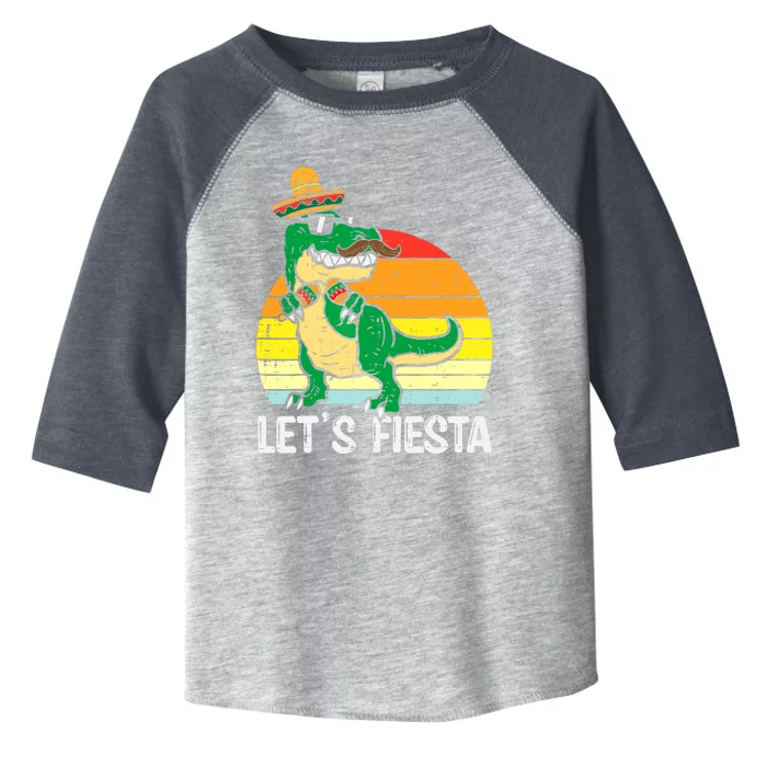 Let's Fiesta Mexican Dino Trex Cinco De Mayo Boy Toddler Fine Jersey T-Shirt