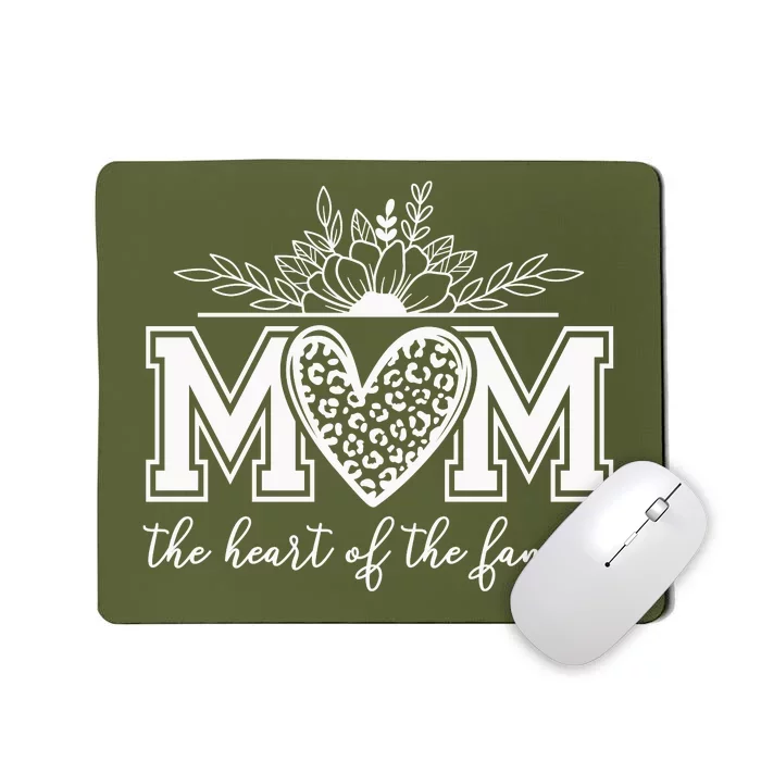 Loving Floral Mom Heart Mousepad