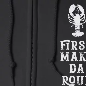 Louisiana First Make Da Roux Cajun Creole Cooking Full Zip Hoodie