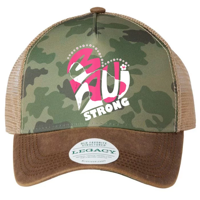 Love For Maui Hawaii Heart Flowers Ocean Beaches Strong Legacy Tie Dye Trucker Hat