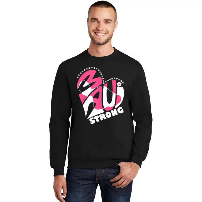 Love For Maui Hawaii Heart Flowers Ocean Beaches Strong Sweatshirt