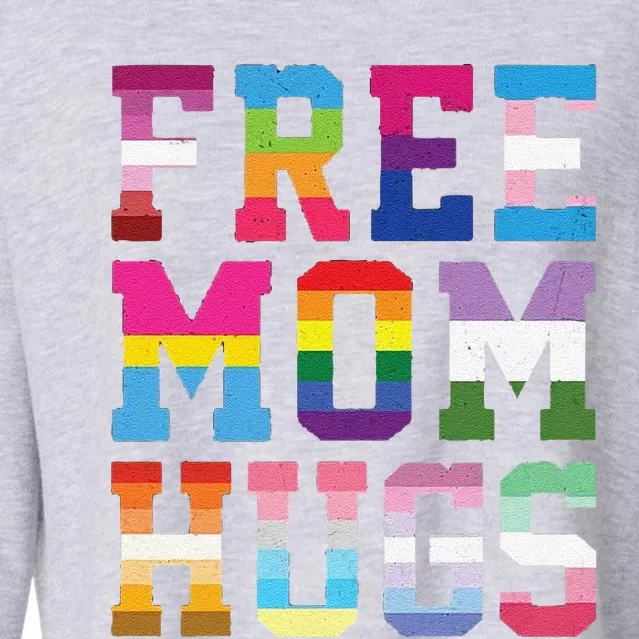 Lgbtq+ Free Mom Hugs Cropped Pullover Crew