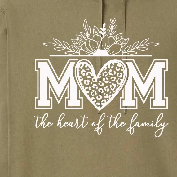 Loving Floral Mom Heart Premium Hoodie