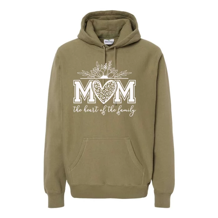 Loving Floral Mom Heart Premium Hoodie