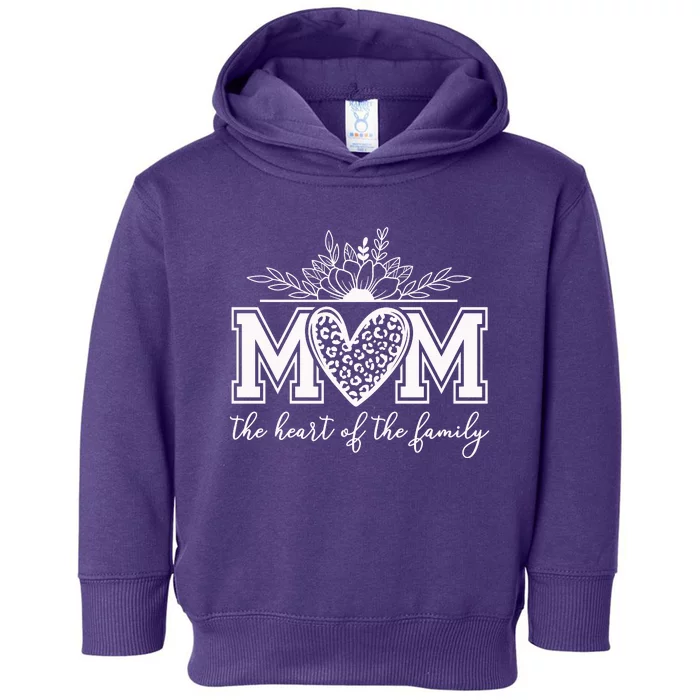 Loving Floral Mom Heart Toddler Hoodie