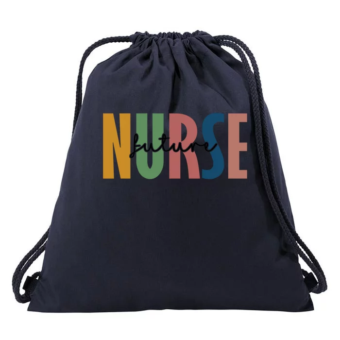 Leopard Future Nurse Nursing Student School Meaningful Gift Drawstring Bag