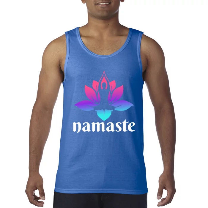 Lotus Flower Namaste Yoga Gift Tank Top