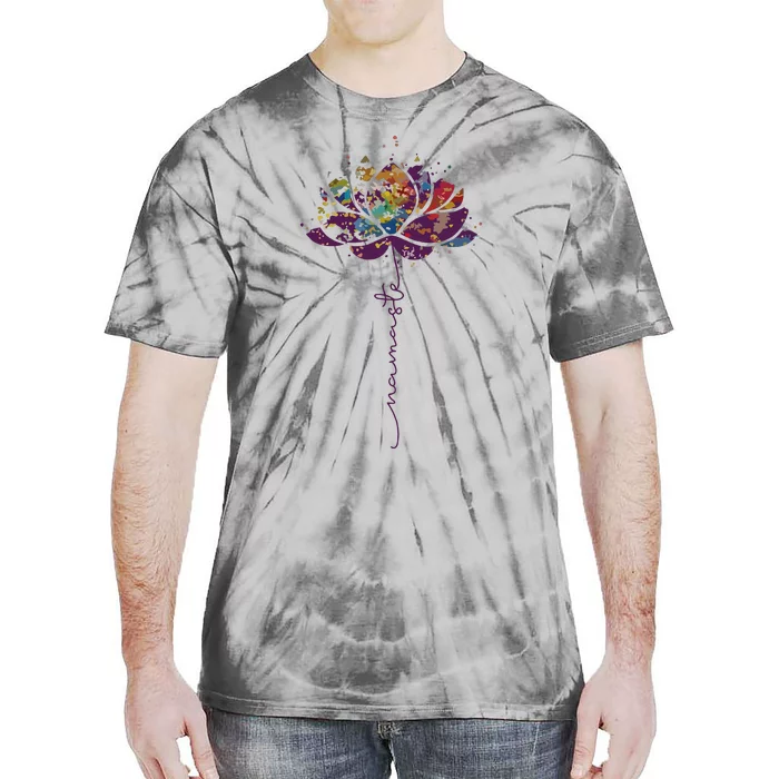 Lotus Flower Namaste Yoga Watercolor Meditation Zen Bohemian Tie-Dye T-Shirt