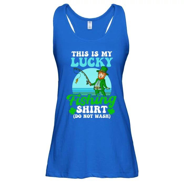 Lucky Fishing Outfit Design St Patricks Fishing Great Gift Ladies Essential Flowy Tank