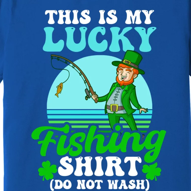 Lucky Fishing Outfit Design St Patricks Fishing Great Gift Premium T-Shirt