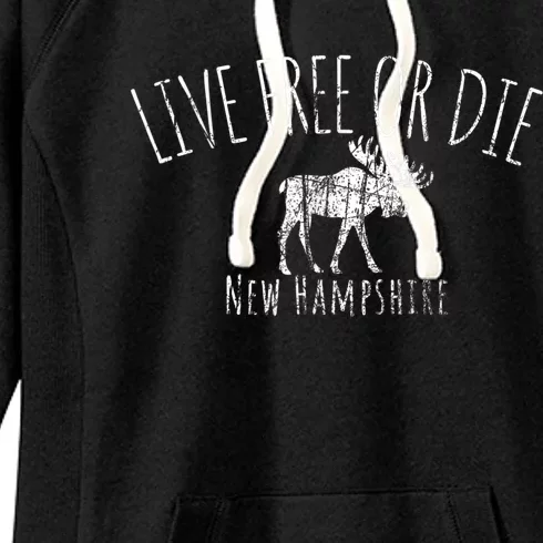 Live Free Or Die New Hampshire Women's Fleece Hoodie