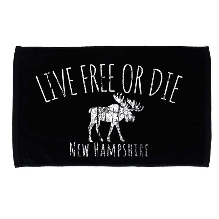 Live Free Or Die New Hampshire Microfiber Hand Towel