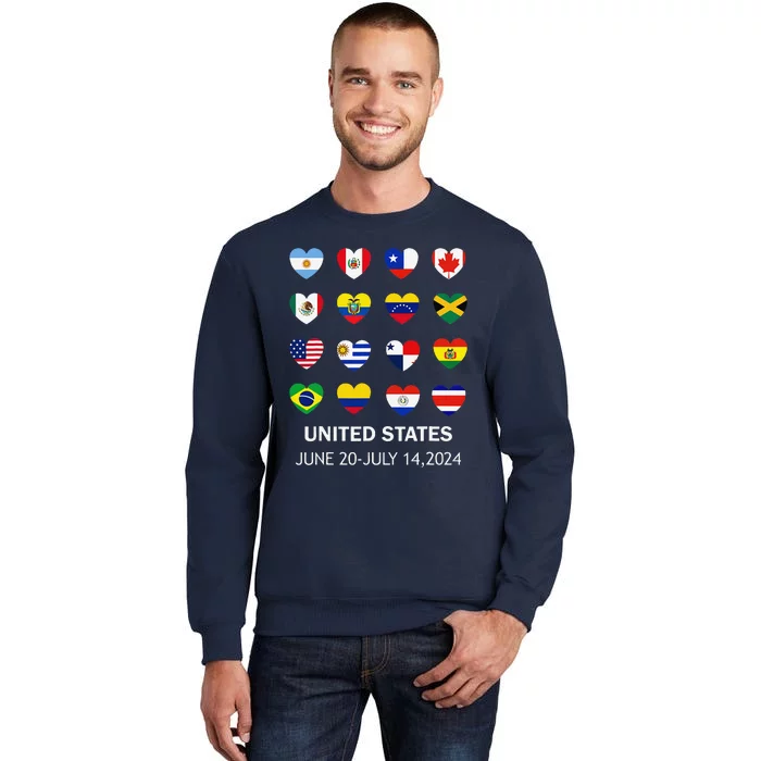 List Flag Of Countries In Copa United States Of America 2024 Sweatshirt