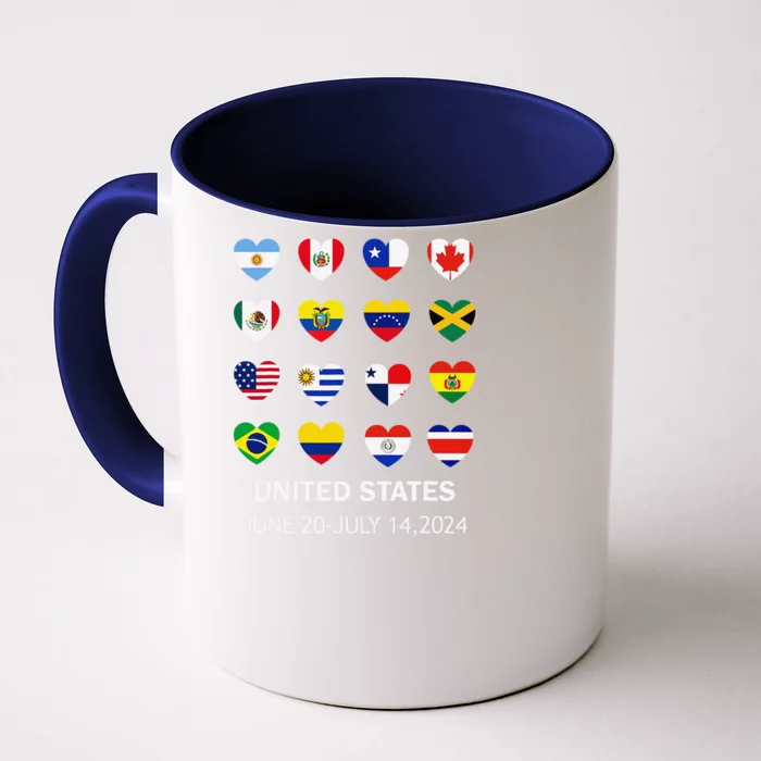 List Flag Of Countries In Copa United States Of America 2024 Front & Back Coffee Mug