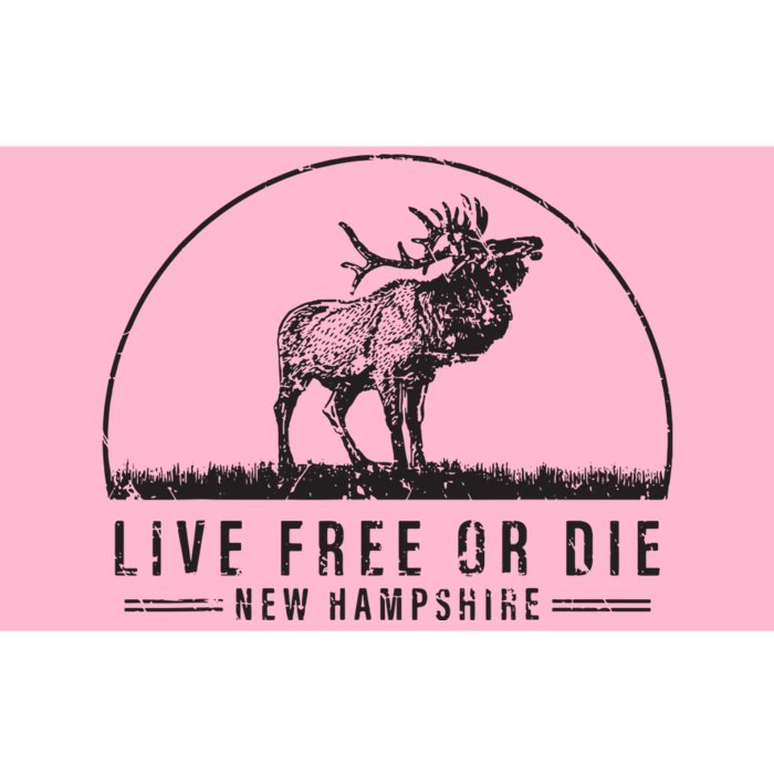 Live Free Or Die New Hampshire Nature Vintage Bumper Sticker