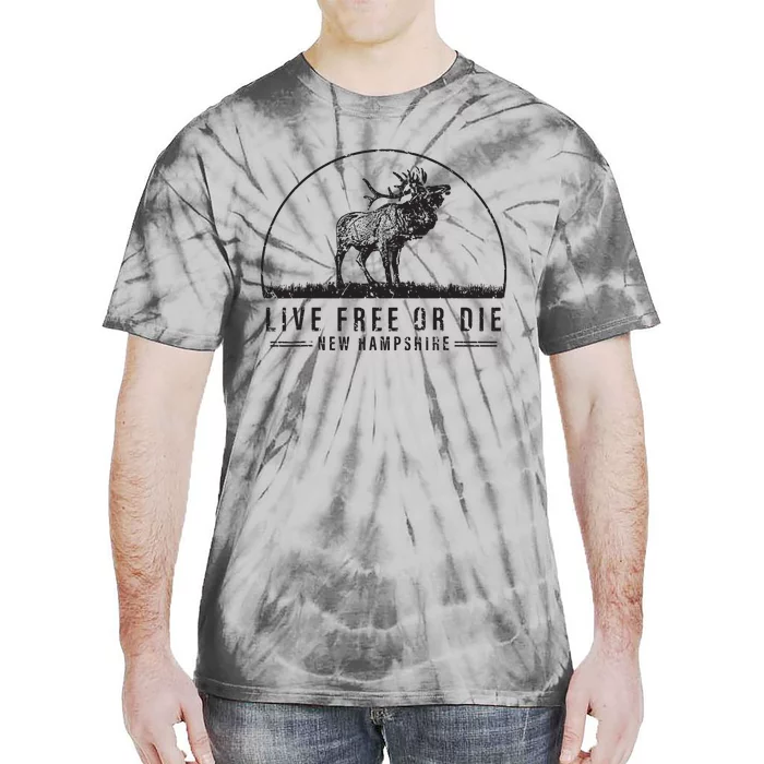 Live Free Or Die New Hampshire Nature Vintage Tie-Dye T-Shirt