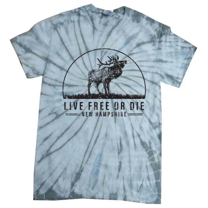 Live Free Or Die New Hampshire Nature Vintage Tie-Dye T-Shirt