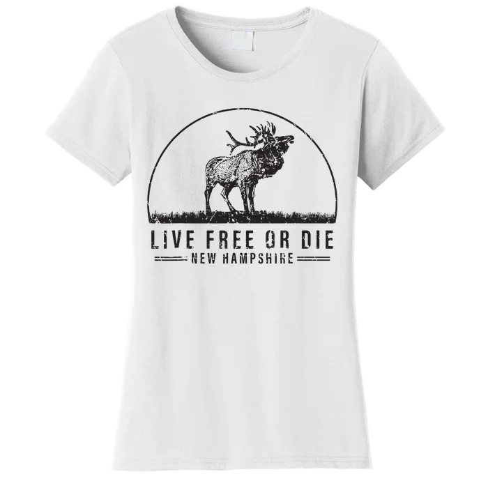 Live Free Or Die New Hampshire Nature Vintage Women's T-Shirt