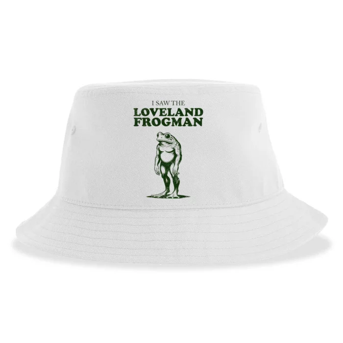 Loveland Frogman Ohio Tourist Visitor Sustainable Bucket Hat