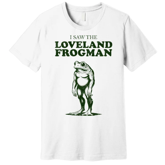 Loveland Frogman Ohio Tourist Visitor Premium T-Shirt