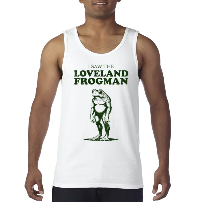 Loveland Frogman Ohio Tourist Visitor Tank Top