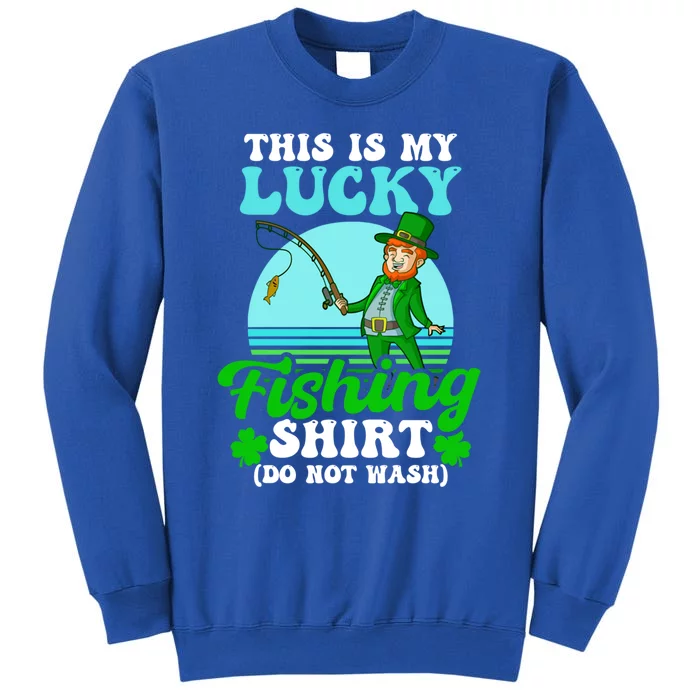 Lucky Fishing Outfit Design St Patricks Fishing Cool Gift Sweatshirt