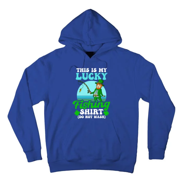 Lucky Fishing Outfit Design St Patricks Fishing Cool Gift Tall Hoodie