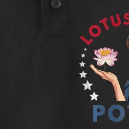 Lotus For Potus Kamala Harris 2024 President Trend Election Dry Zone Grid Performance Polo