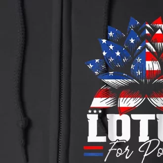 Lotus For Potus Kamala Harris For President Raglan Baseball Full Zip Hoodie