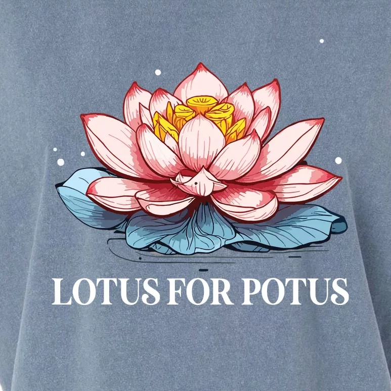 Lotus For Potus Kamala Harris President Campaign 2024 Garment-Dyed Women's Muscle Tee