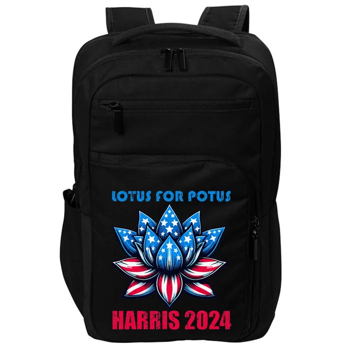 Lotus For Potus Harris 2024 Impact Tech Backpack