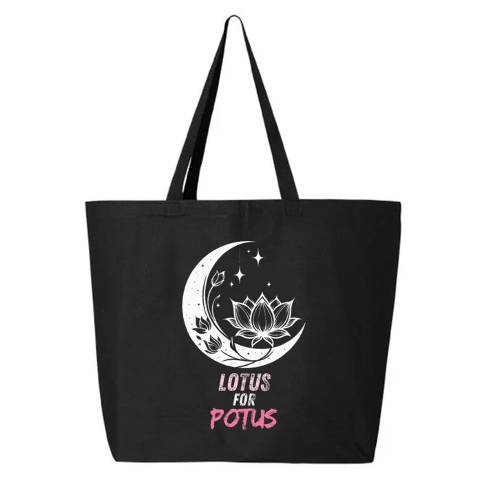 Lotus For Potus Kamala Harris 2024 President Trend Election 25L Jumbo Tote