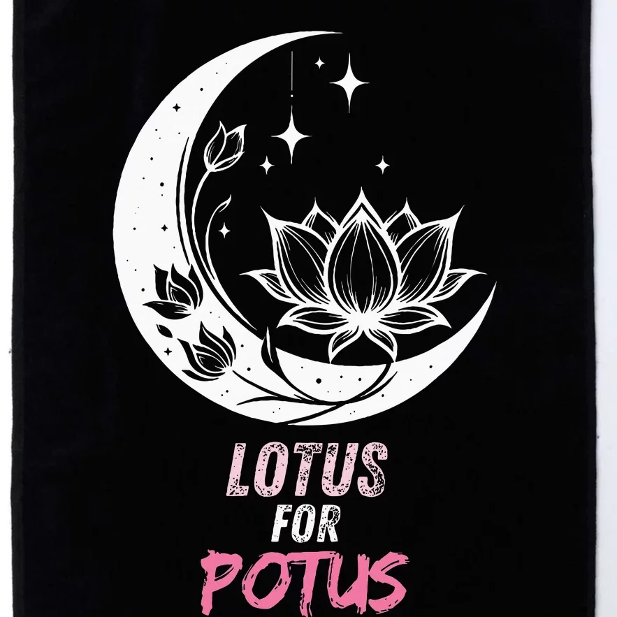 Lotus For Potus Kamala Harris 2024 President Trend Election Platinum Collection Golf Towel