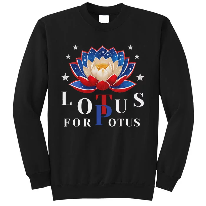 Lotus For Potus Kamala Harris 2024 President Trend Election Sweatshirt