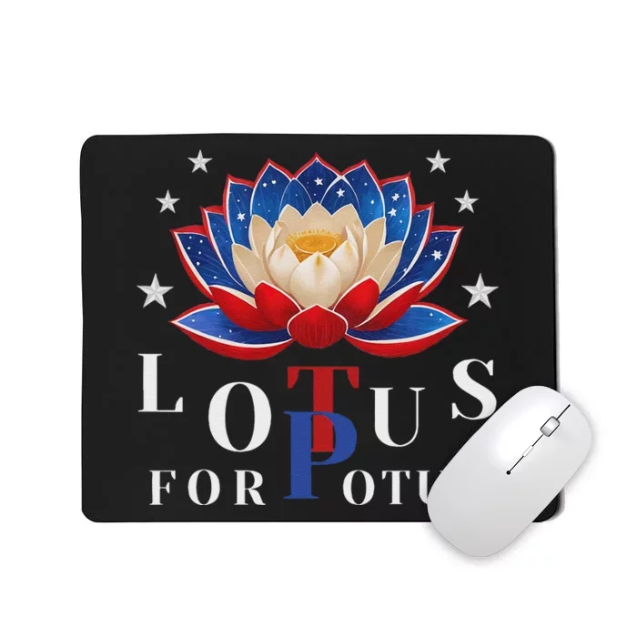 Lotus For Potus Kamala Harris 2024 President Trend Election Mousepad