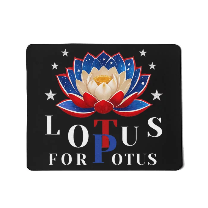 Lotus For Potus Kamala Harris 2024 President Trend Election Mousepad