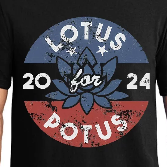 Lotus For Potus Kamala Harris 2024 Presidential Campaign Pajama Set