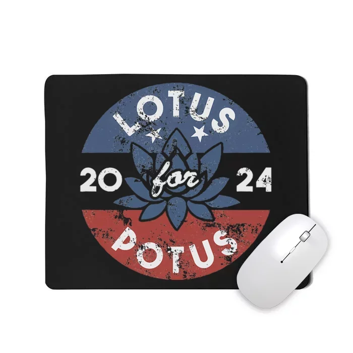 Lotus For Potus Kamala Harris 2024 Presidential Campaign Mousepad