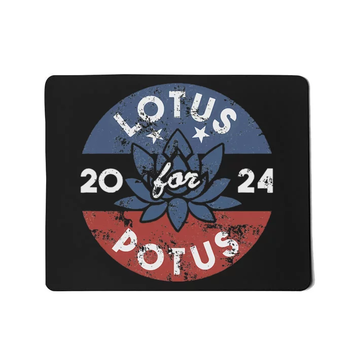 Lotus For Potus Kamala Harris 2024 Presidential Campaign Mousepad