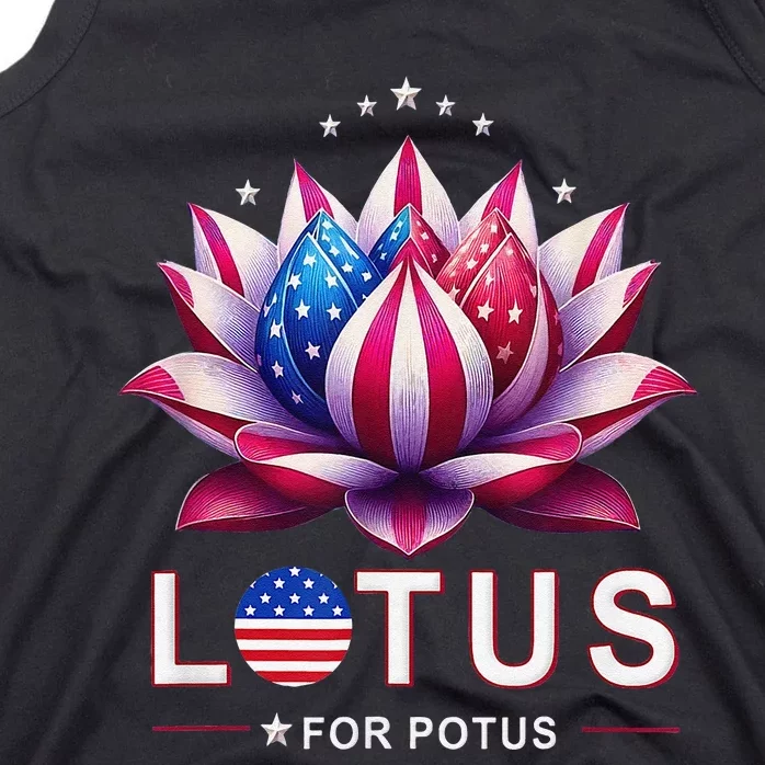 Lotus For Potus Kamala Harris 2024 President Trend Election Tank Top