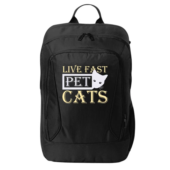 Live Fast Pet Cats City Backpack