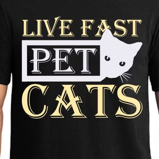 Live Fast Pet Cats Pajama Set