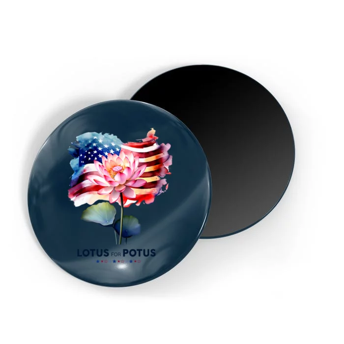 Lotus For Potus Kamala Harris 2024 President Election Vote Magnet