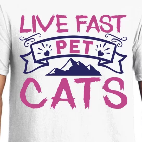 Live Fast Pet Cats Pajama Set