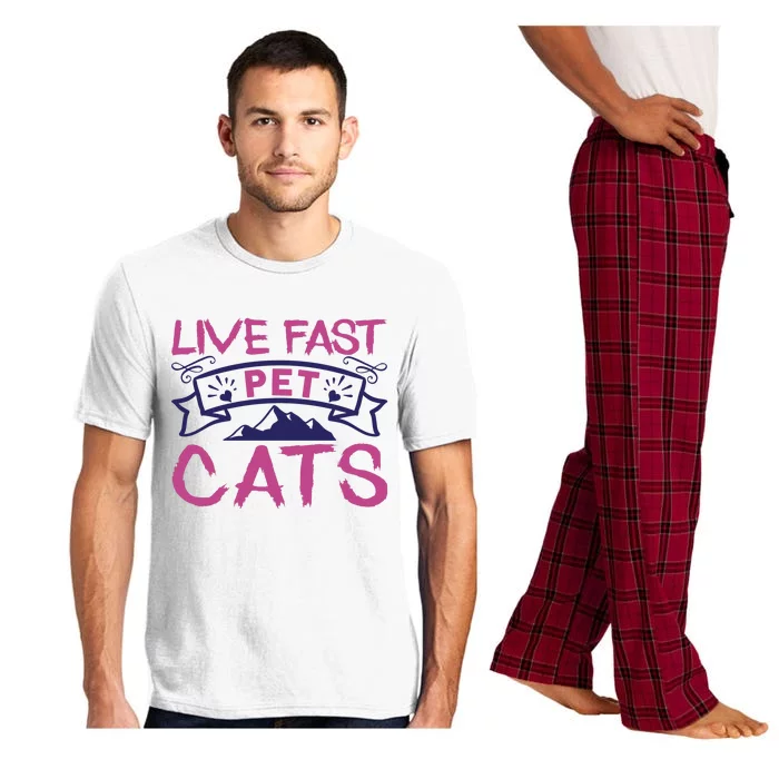 Live Fast Pet Cats Pajama Set