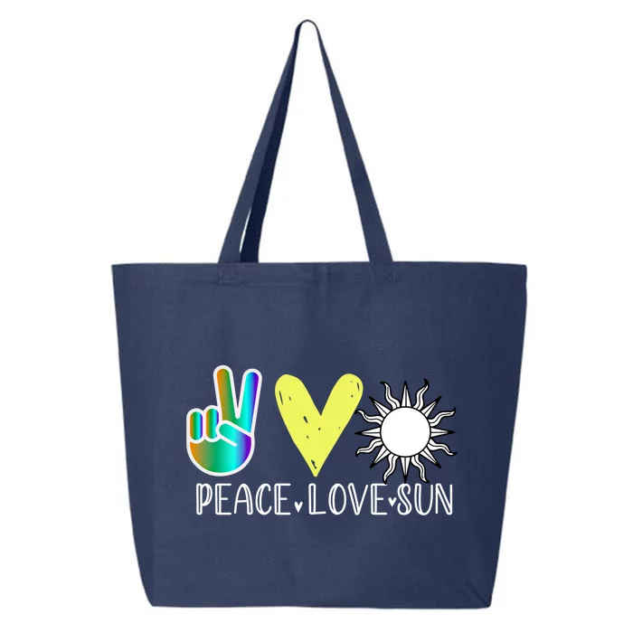 Love Flower Peace Sunshine Love Water Sun Meaningful Gift 25L Jumbo Tote